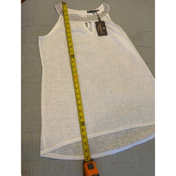 Sleeveless Tank/Tunic Studded Neck/NWT/Large - Picture 9 of 11
